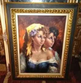 LARGE SIGN OIL PAINTING $300 S. HILGLE