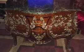 HUGE BRONZE COMMODE $1650