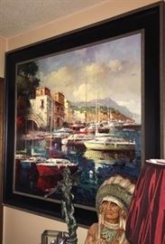 4FT OIL PAINTING SIGNED DELIA $300 