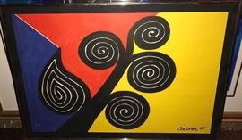 CALDER SIGNED IN PLATE $200