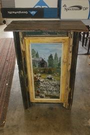 Great cabinet made from reclaimed lumber