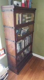 Globe Wernicke stacking bookcase with bands.
