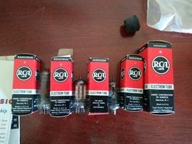RCA Electron tubes (5) in boxes