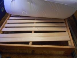 Slatted bed frame