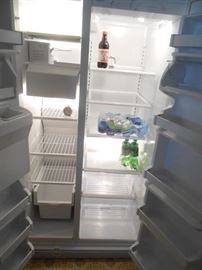 Inside Whirlpool fridge