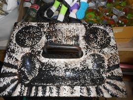 40's retro ashtray with 2 drink spots