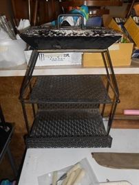 Awesome  vintage ashtray on wire shelf