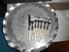 Large  serving tray etc