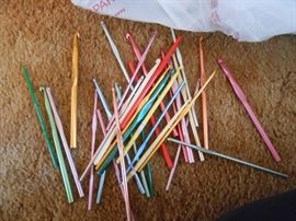 Many crochet pieces