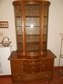 Oh, how gorgeous!  Late 1800's early 1900's oak cabinet.