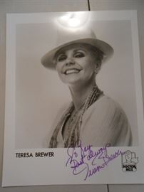 TERESA BREWER SIGNED PIC