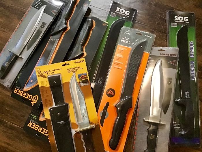 Knives in packages