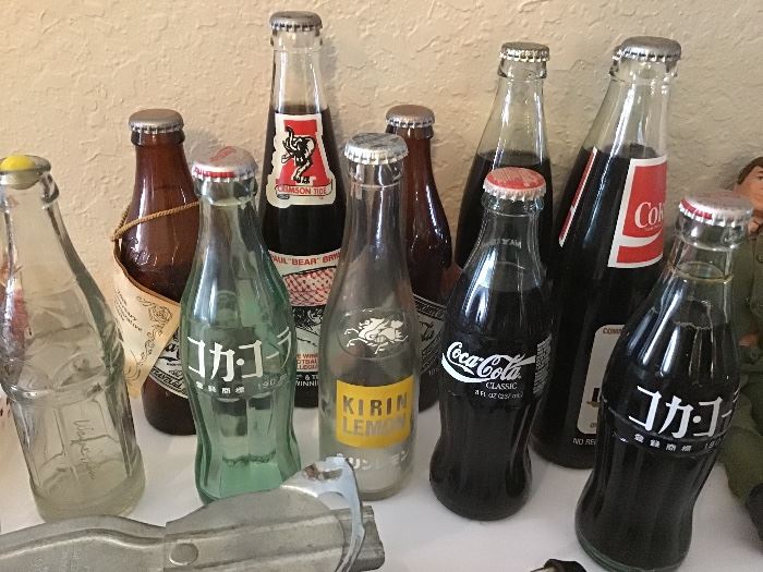 Coke Bottles, Some from Japan