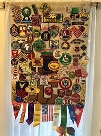 Collection of Vintage pins and patches
