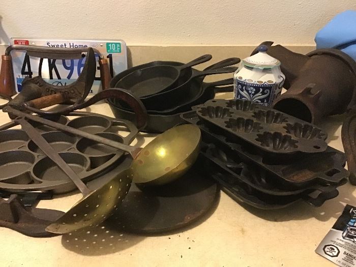 Lots of cast Iron and brass