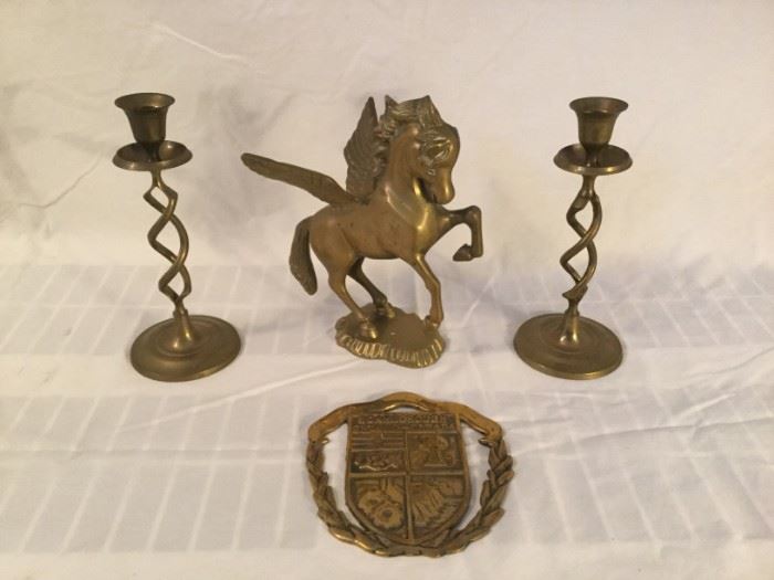 Candlesticks and Pegasus in Brass https://ctbids.com/#!/description/share/115612