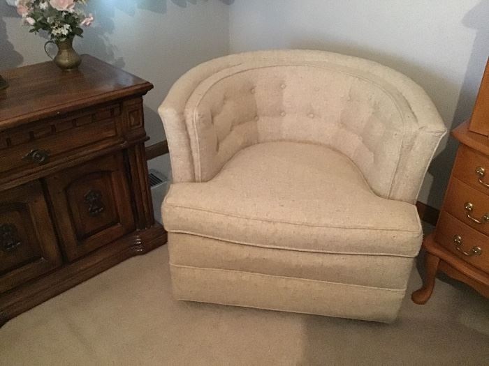 Nice comfy swivel barrel chairs,have 2