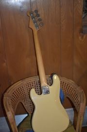 Autographed John Entwistle Fender Guitar won through a contest in 1989 during the "Tommy Tour" with Pete Townsend. The guitar was part of a radio contest here in Nashville in which they gave away the autographed John Entwistle Guitar on Thursday night and an autographed Pete Townsend Guitar on Friday night. A member of the Shelhart Family entered the contest and won this Guitar. It was made in Japan and has no serial number on the back plate. Who will be the fortunate person to win this Beautiful, Nostalgic, Valuable Guitar?