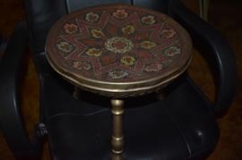 Vintage Colored Brass Table