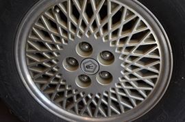 1981 Chrysler Le Baron with an extremely low serial number. Mr Shelhart owned approx. 6 important patents and the hydraulic that operated the  Le Baron Convertible is one of them, as is the Maserati. In honor of this, the Chrysler Corp. gave Mr. Shelhart one of the Le Baron's and put original Maserati Wheels on it.