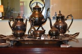 Gorgeous Victorian Tea Set with Tray