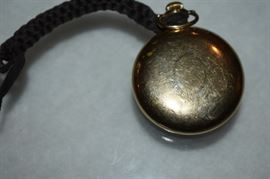 Antique Hampton Watch Co Pocket Watch with Engraved Case