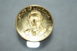 Vintage Token: Governor Edwin Edwards 1st 3 term Governor of Louisiana elected 1972, 1976, 1984