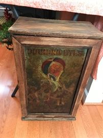 Antique Diamond Dyes Cabinet
