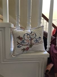 Adorable hand stitched pillow