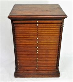 Fascinating wood specimen chest