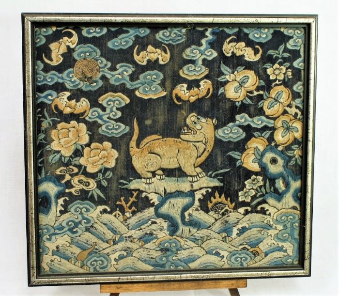 Chinese silk embroided picture