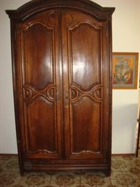Louis XV style walnut armoire