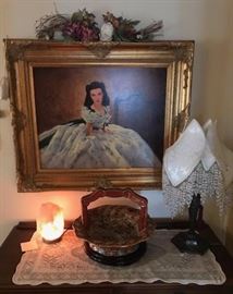 Scarlet in White Dress