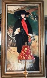 Scarlet With Black Coat   Hat