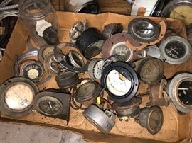 vintage Chris Craft Boat gauges