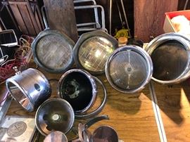 Vintage boat lights and lamps