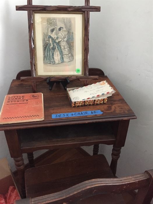 This Writing  Desk and Chair is from turn of century.