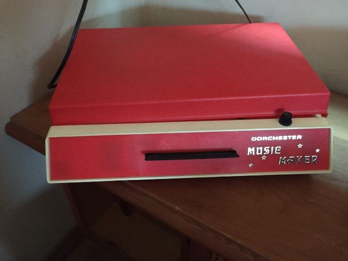  Children’s Record Player.  Good Condition. Has many Disney and other children’s 45 RPM records