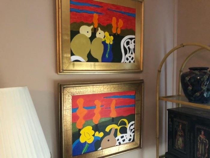 Pair of Oil Paintings 