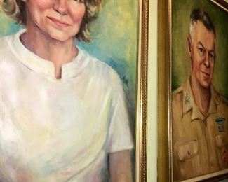 Artist signed portraits by Swink