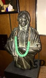 Signed Indian bust