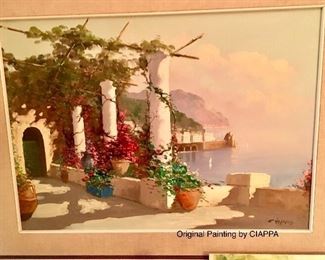 Ciappo signed painting two of three