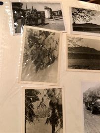 Photos of troops during WWll