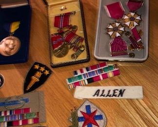 Military, Red Cross and rotary metals