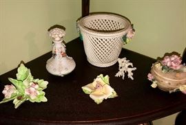Italian bisque Capodimonte Pieces