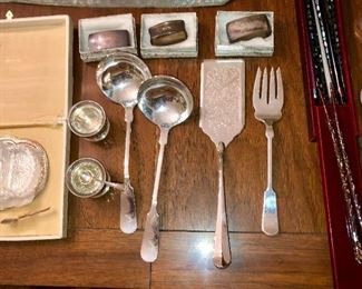 Sterling and silver plate items