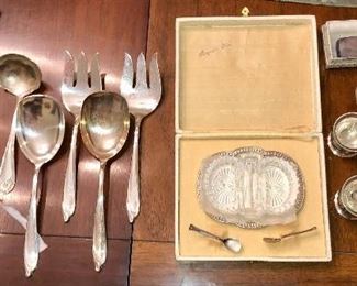 Sterling and silver plate items