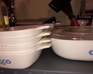 corn flower Corningware