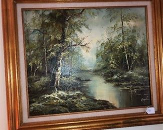 original oil painting by Engel