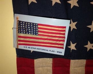 WWll Historical 48 star flag
 